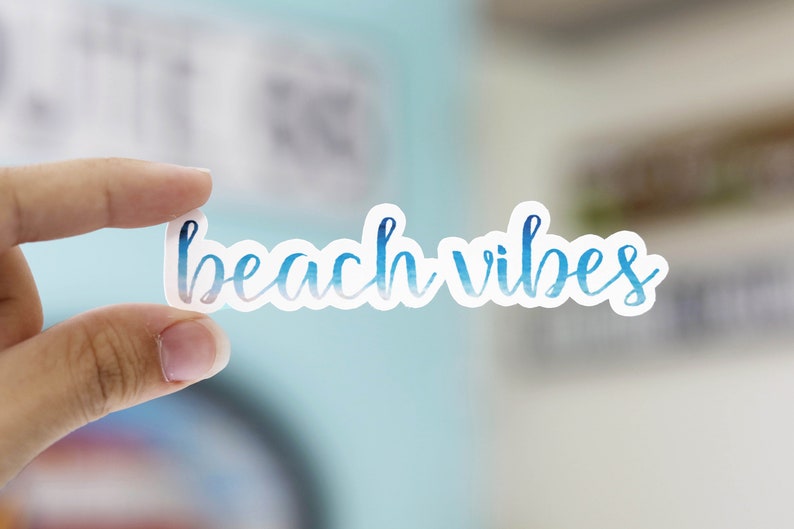 Beach Vibes Vinyl Sticker