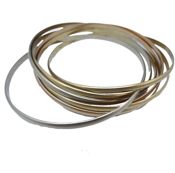 cartier 3 tone bangles