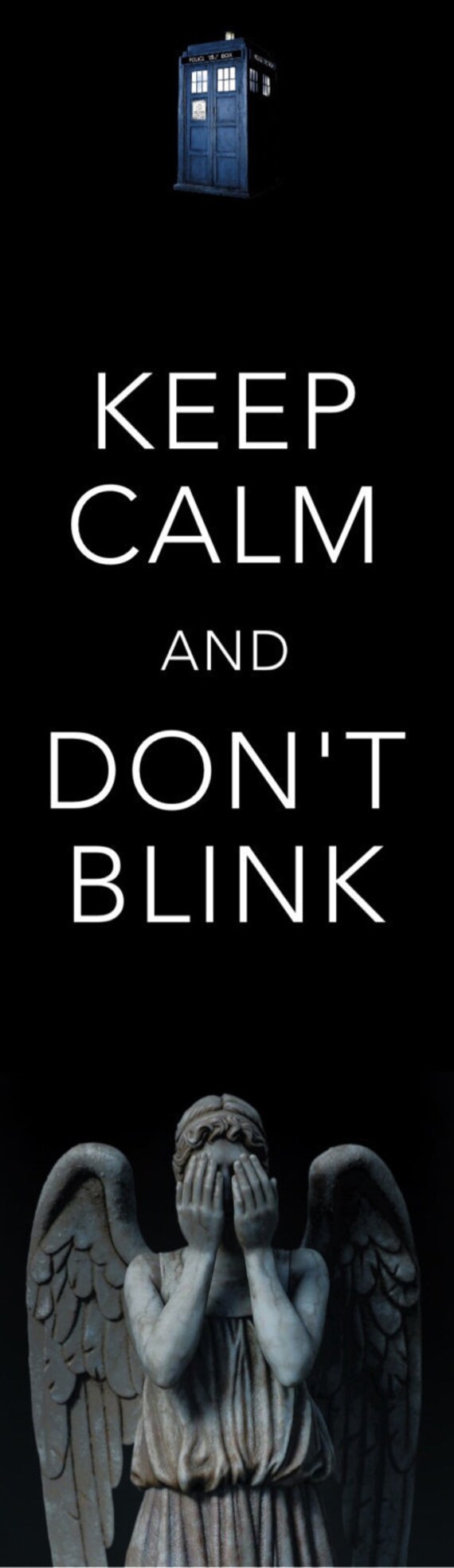 Doctor Who DON'T BLINK Page Marker | Etsy