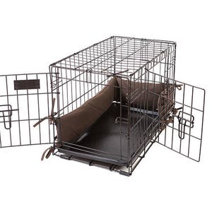 Dog Crate Bumper - Turkish coffee - Double Doors