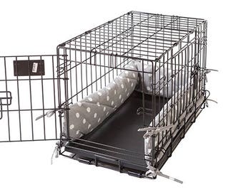 Dog Crate Bumper - Polka Dot Width Door