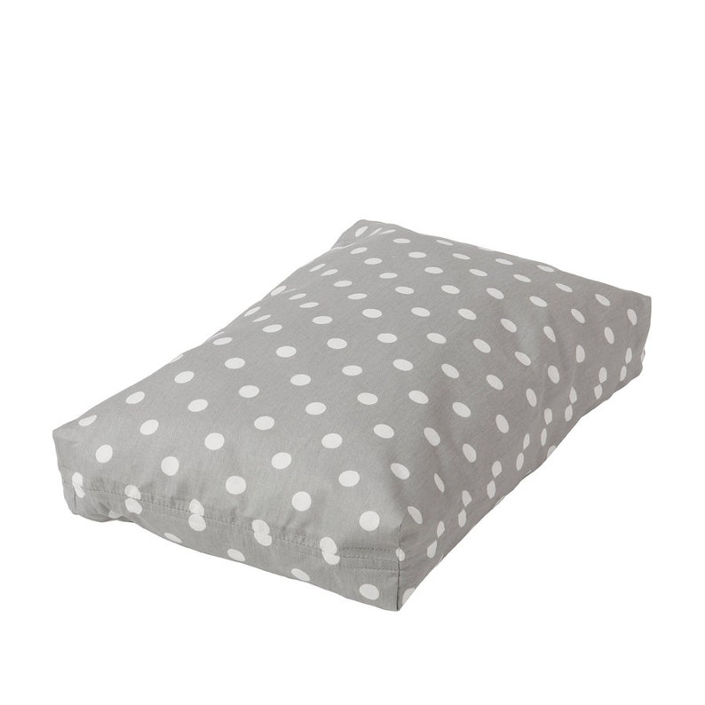 Shops Grey Polka Dot Rectangular Dog Bed Set