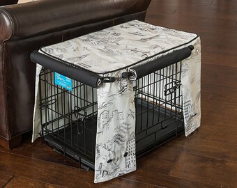 The New Yorker Double Doors Crate Cover - Designer