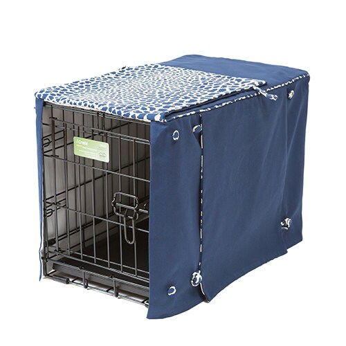 Indigo Blue With Leopard Print Dog Crate Cover- Designer - Etsy
