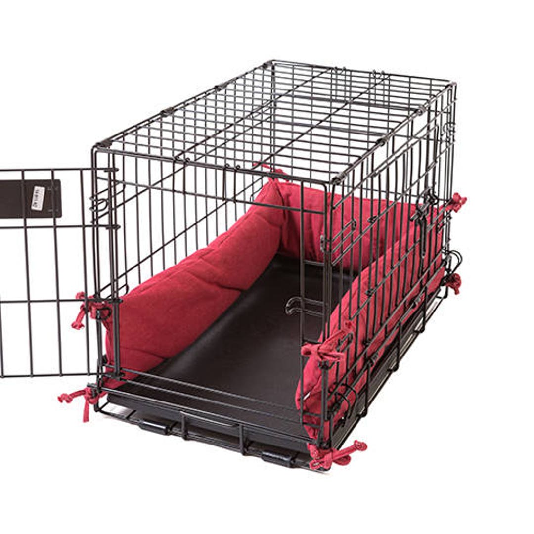 Dog Crate Bumper Red Cayenne Single Door Width Etsy