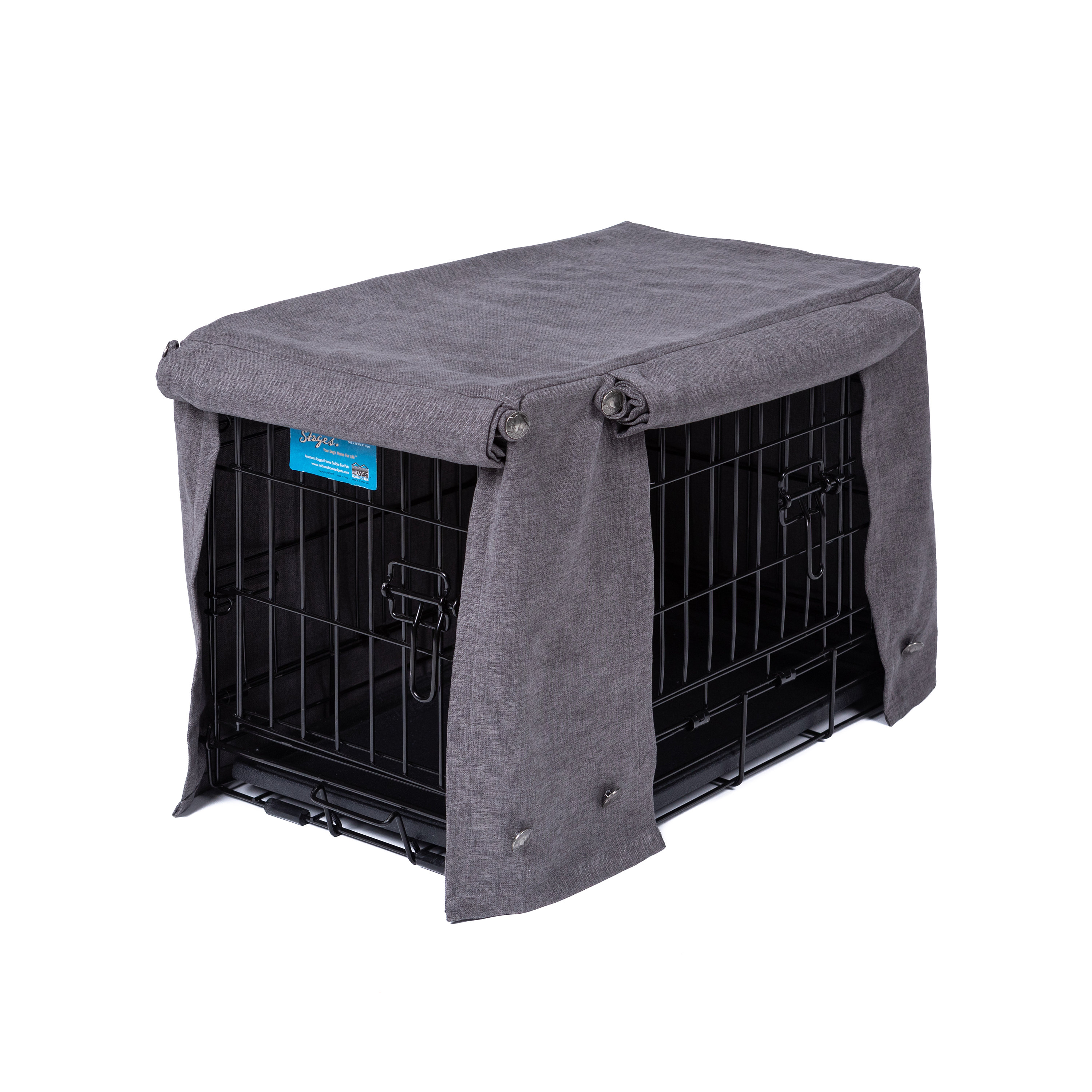XX-Large 49 L You & Me Grey Dog Crate Cover 