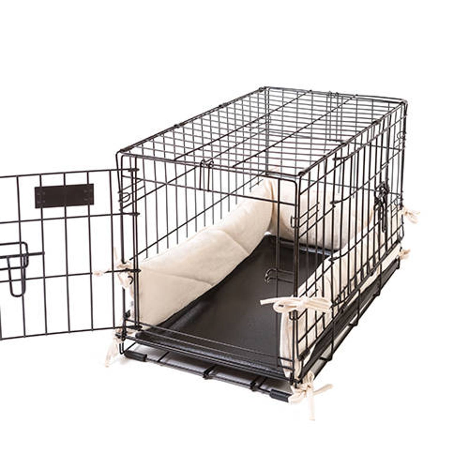 Dog Crate Bumper Natural Twill Single Door Etsy