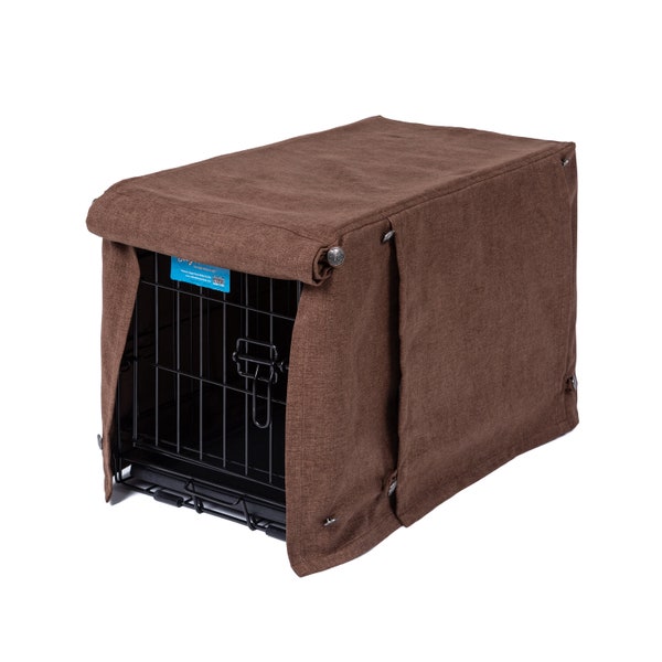 Washable Dog Crate Covers - Turkish Coffee