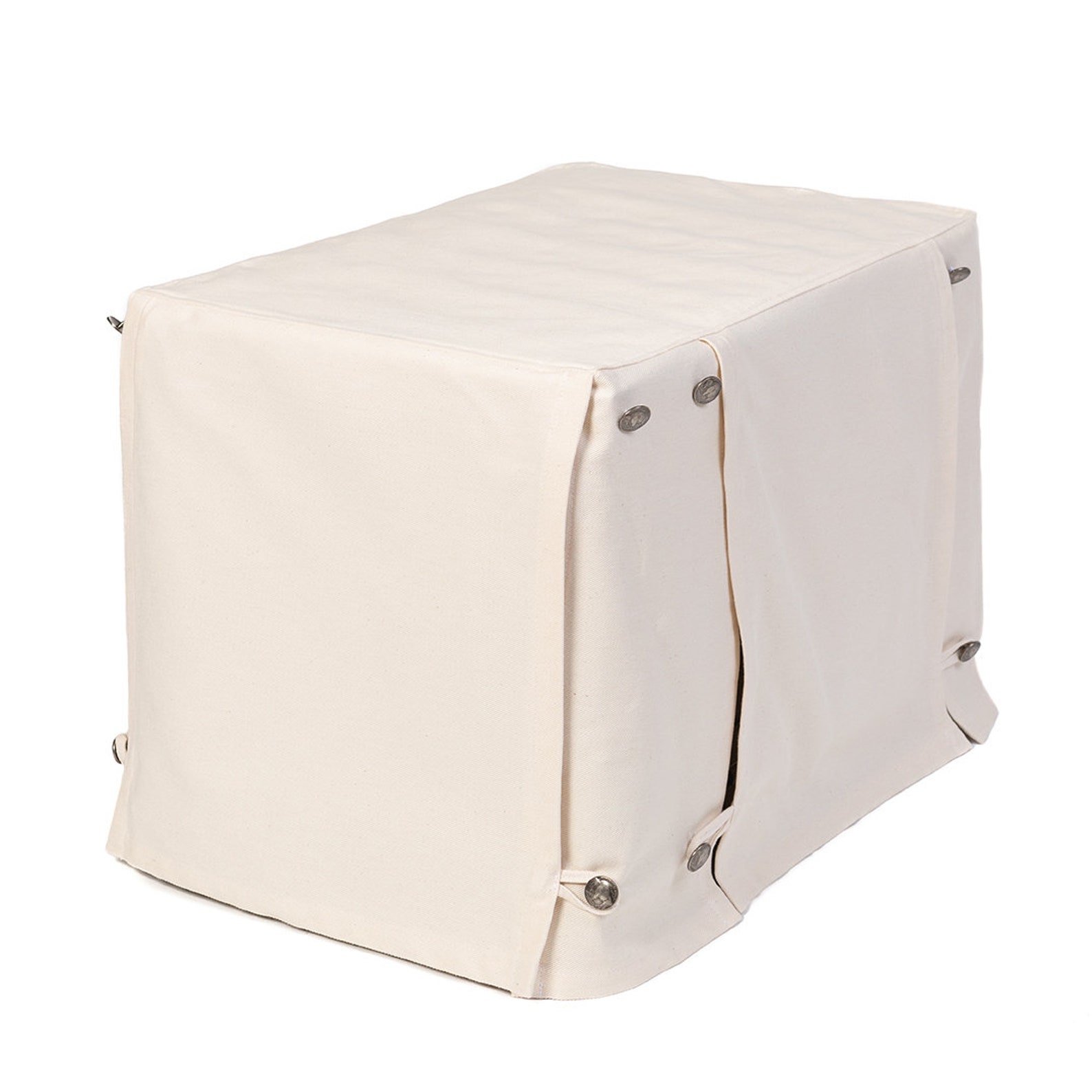 View of Washable Dog Crate Cover in Natural - Etsy
