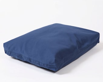 Rectangular Dog Bed Set - Navy Blue