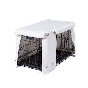 Washable Dog Crate Cover - White Sand