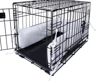 Paraurti per cuccia per cani - Larghezza porta singola - Bianco perla