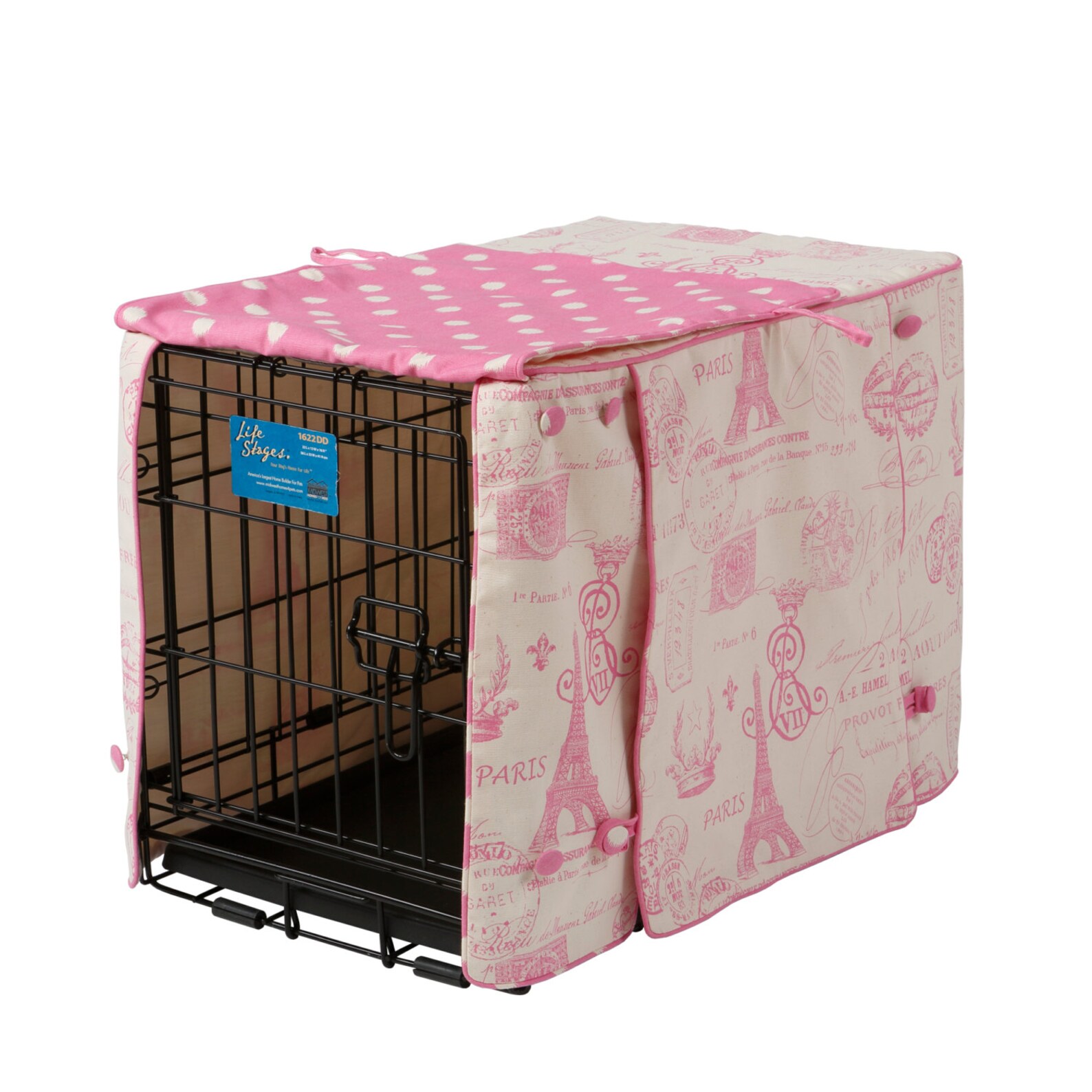 Parisian Pink Dog Crate Cover Designer Etsy