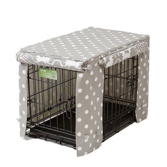 grey dog crate cover