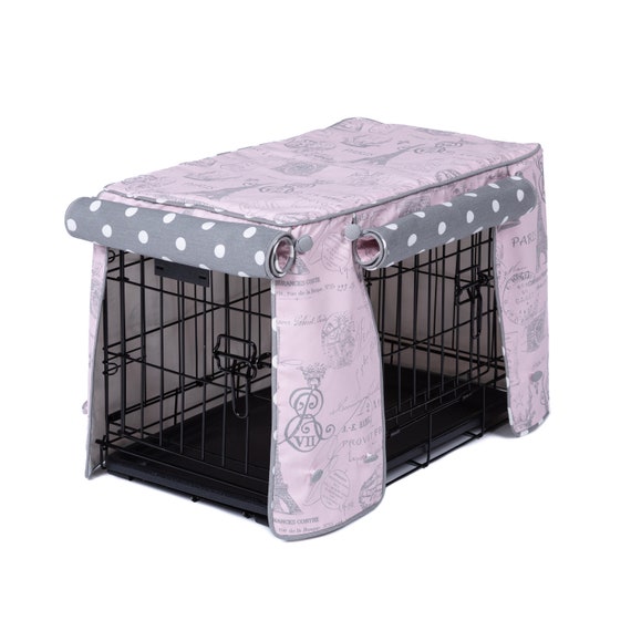Parisian Gray Dog Crate Cover Designer
