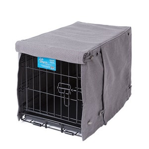 Washable Eco-Friendly Dog Crate Covers Pewter image 2