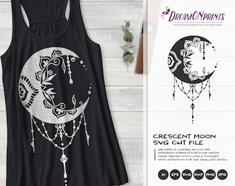 Love Couple And Moon Svg Moonlight Love Svg Romantic Svg Etsy