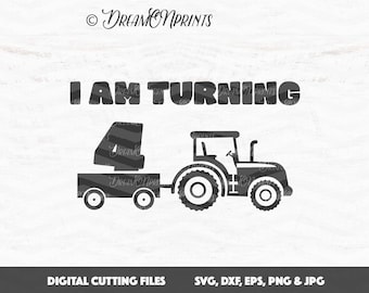 Tractor wagon svg | Etsy