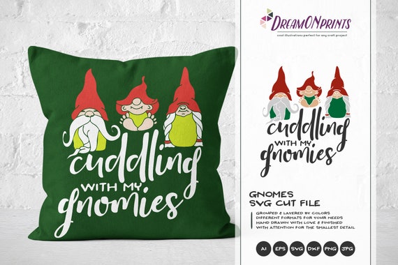 Download Free Cuddling With My Gnomies Svg Christmas Gnomes Svg Cute Etsy SVG DXF Cut File