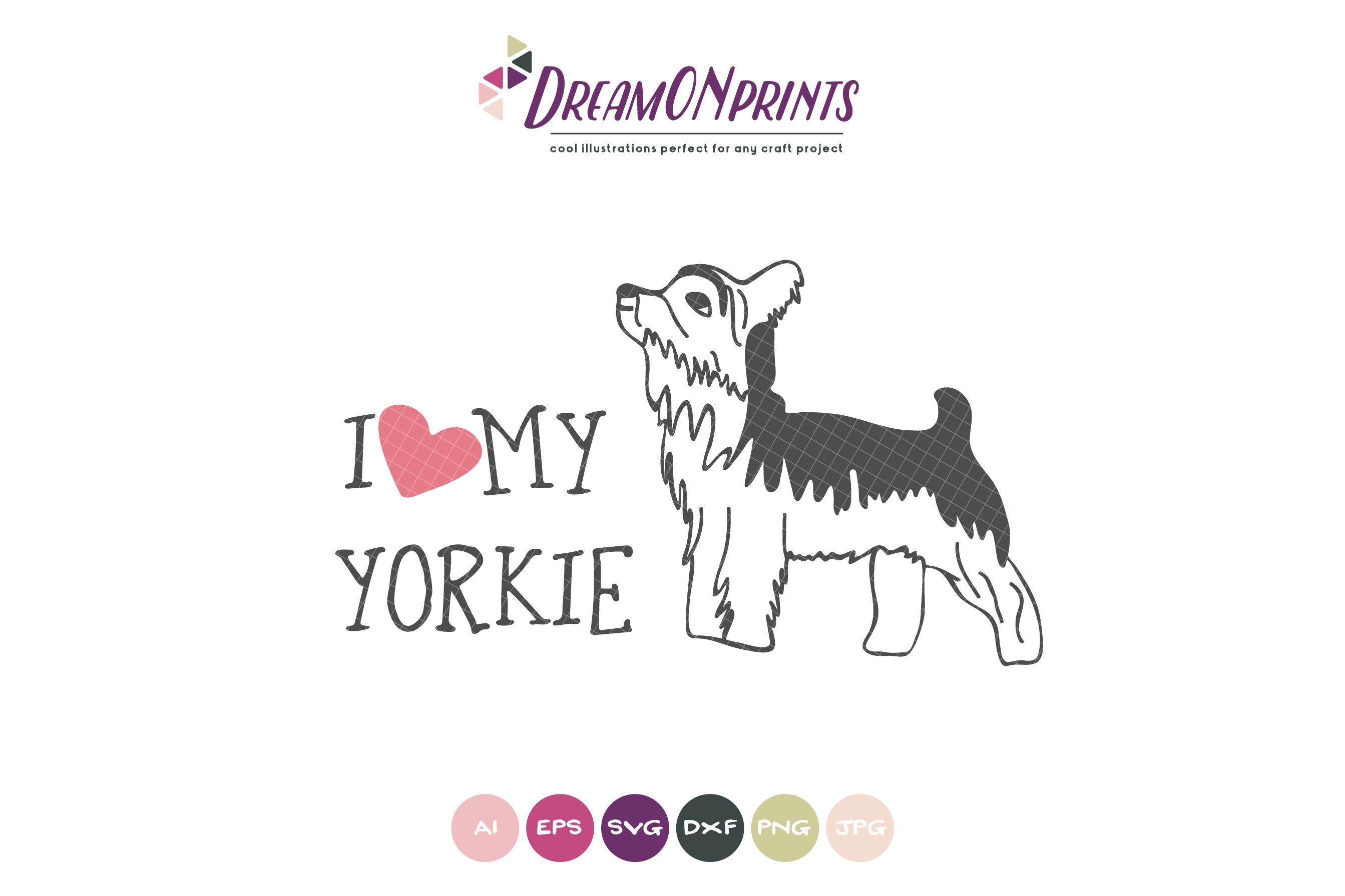 Download Yorkie SVG Yorkshire Terrier, I Love My Yorkie SVG, Pets ...