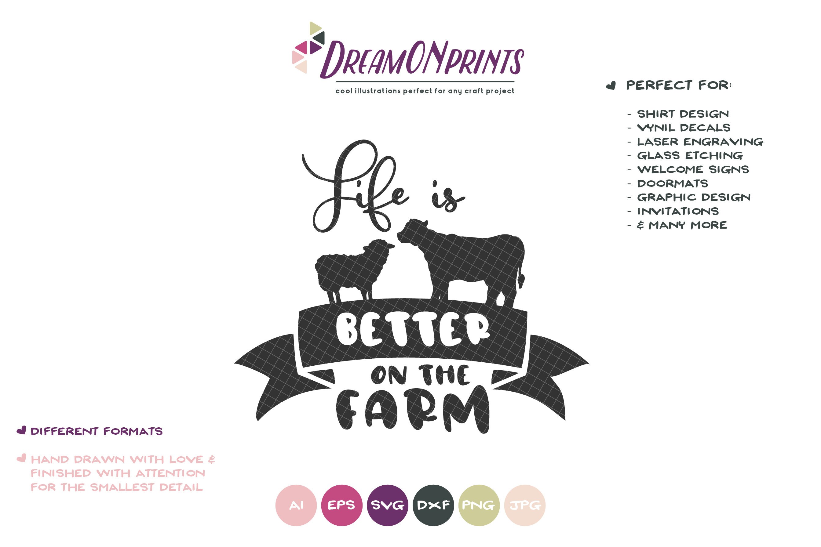 Download Farm Svg, Life is Better on the Farm Svg, Cow Svg, Sheep ...