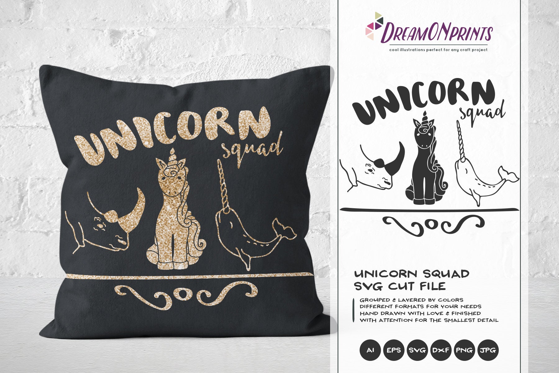 Download Unicorn Squad SVG, Unicorn Svg Rhino SVG Narwhal Svg ...