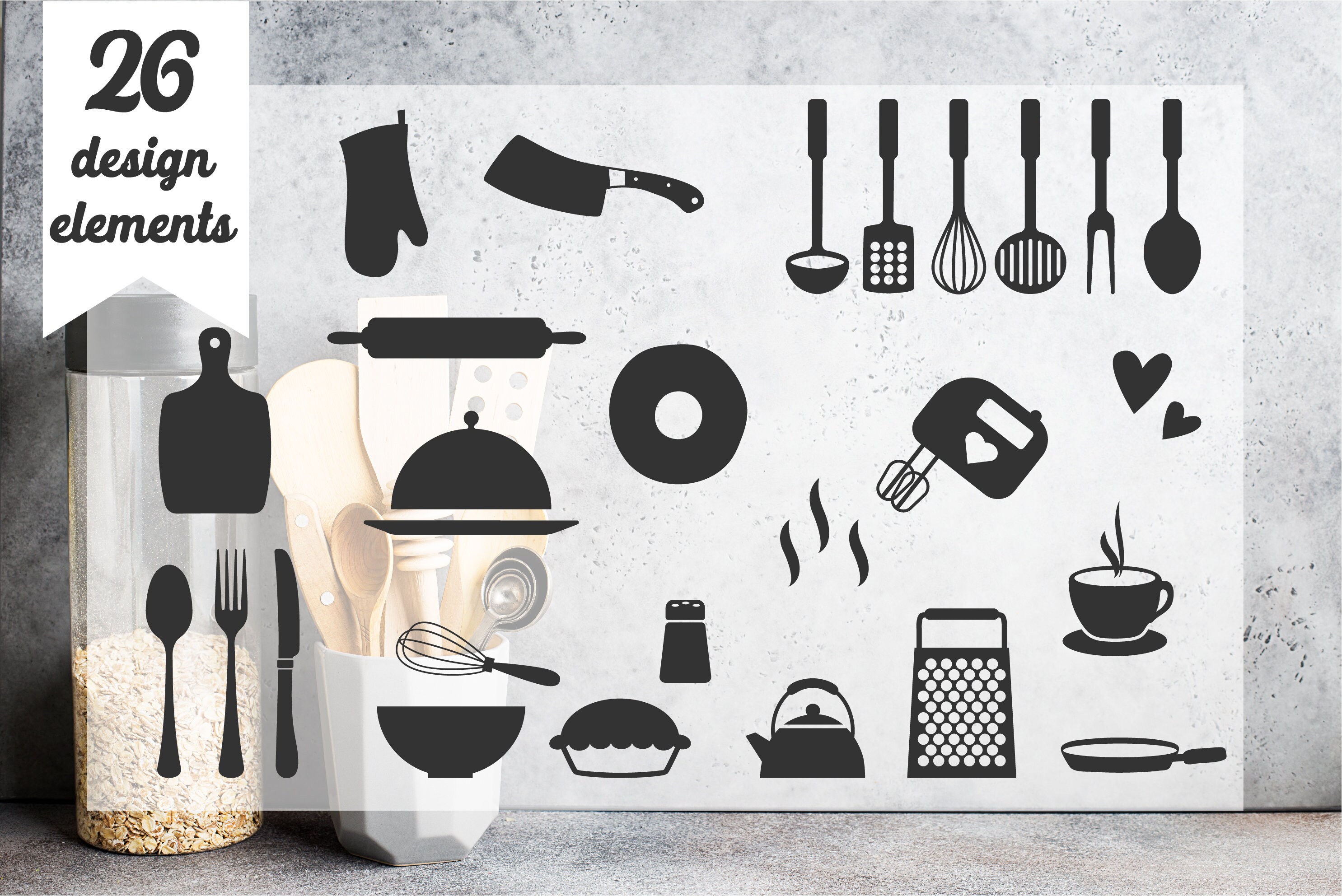 Download Ultra BIG Kitchen SVG Bundle | Food Bundle | Kitchen Signs ...