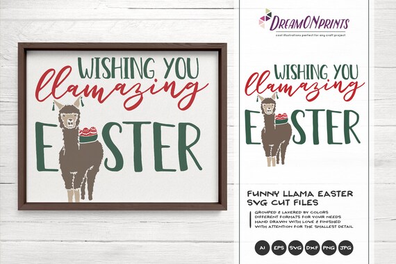 Download Free Llama Svg Easter Svg Funny Easter Svg Drama Llama Svg Llove Etsy SVG Cut Files