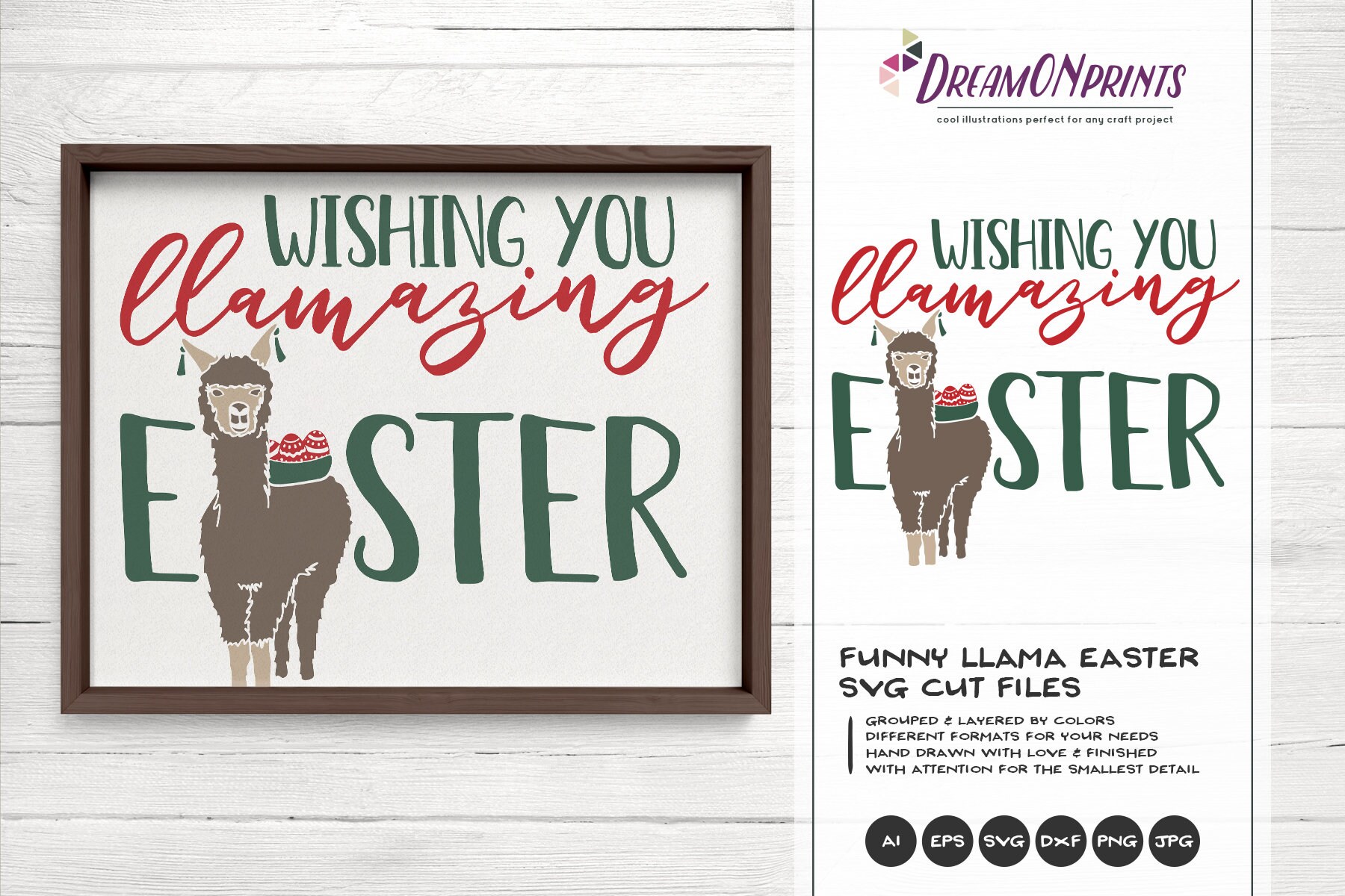 Download Llama Svg Easter Svg Funny Easter Svg Drama Llama Svg Llove You Llots Dxf Files For Cricut Silhouette Cutting Machines Dop236