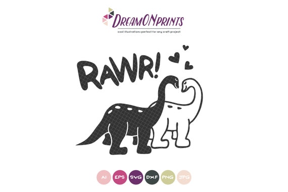 Download Dinosaur Svg Love Svg Rawr Svg Dino Svg Love Svg Svg Files Etsy