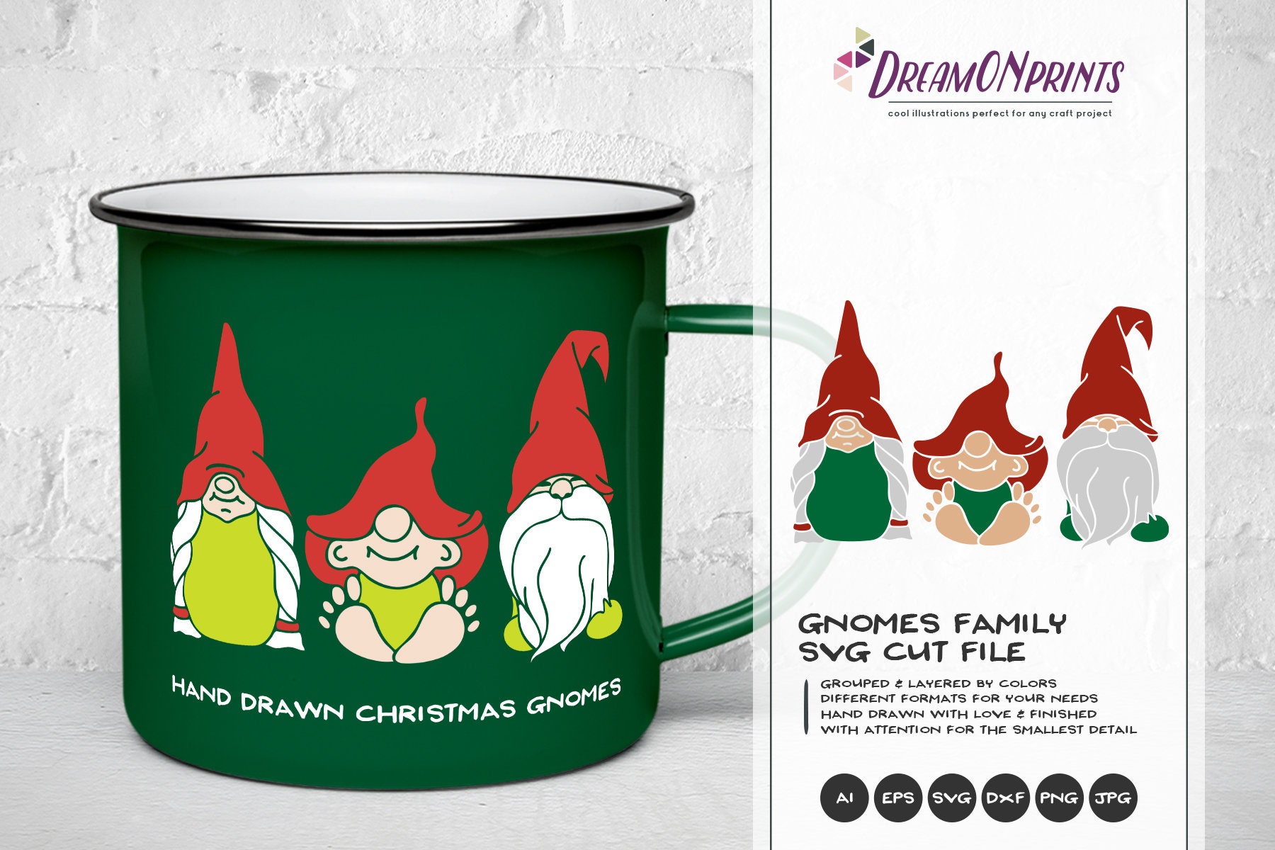 Download Cute Gnome Family SVG | Christmas Gnome Cut Files | Gnome ...