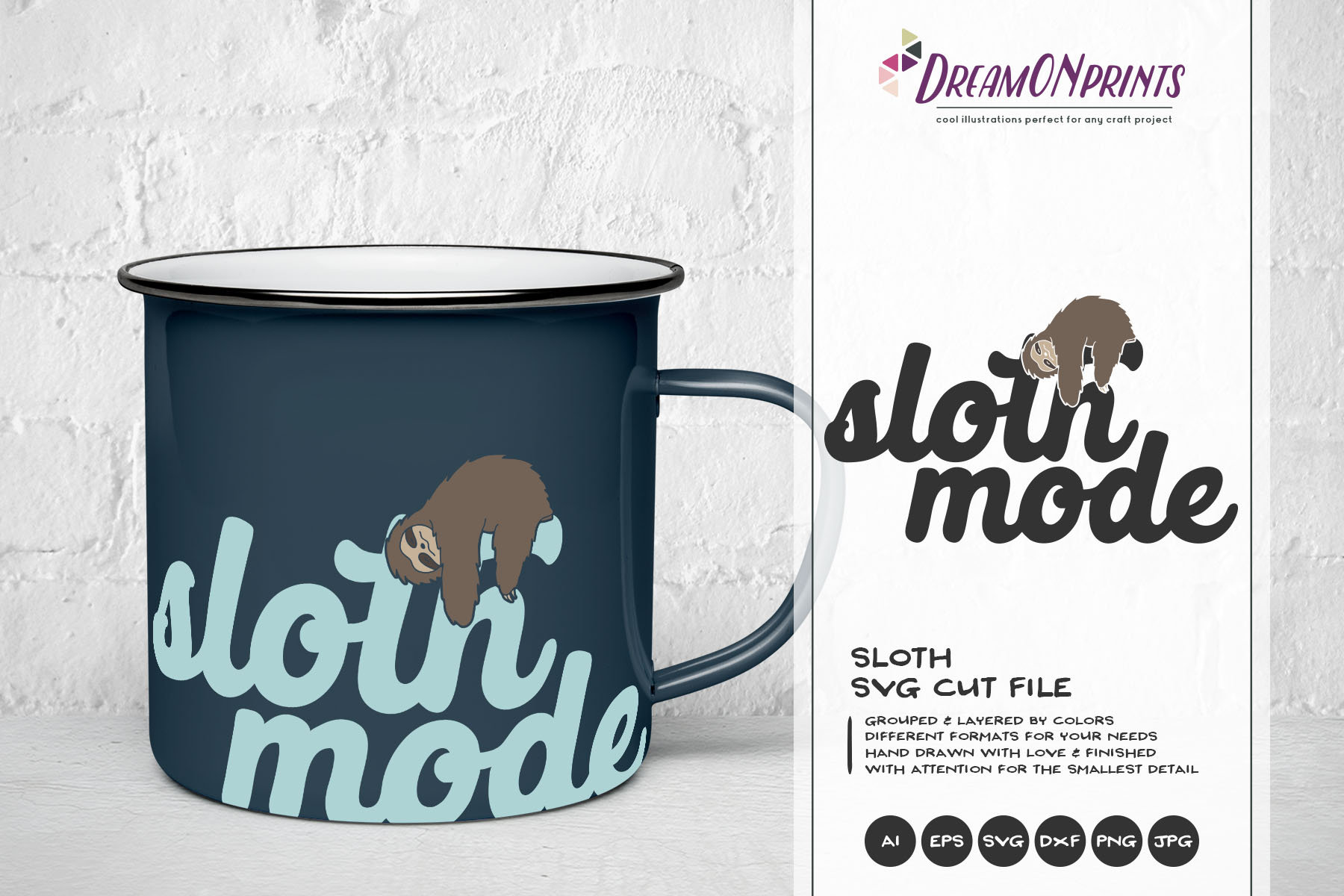 Download Sloth Mode Svg Sloth Svg Cut Files Animals Svg Lazy Svg For Cricut Explore Svg For Silhouette Dop029