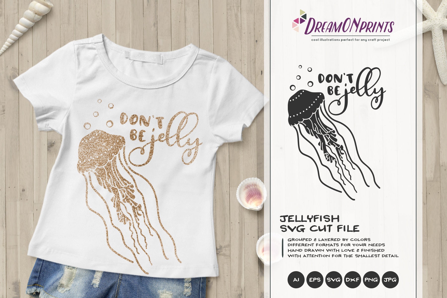 Download Don T Be Jelly Svg Jellyfish Svg Cut Files