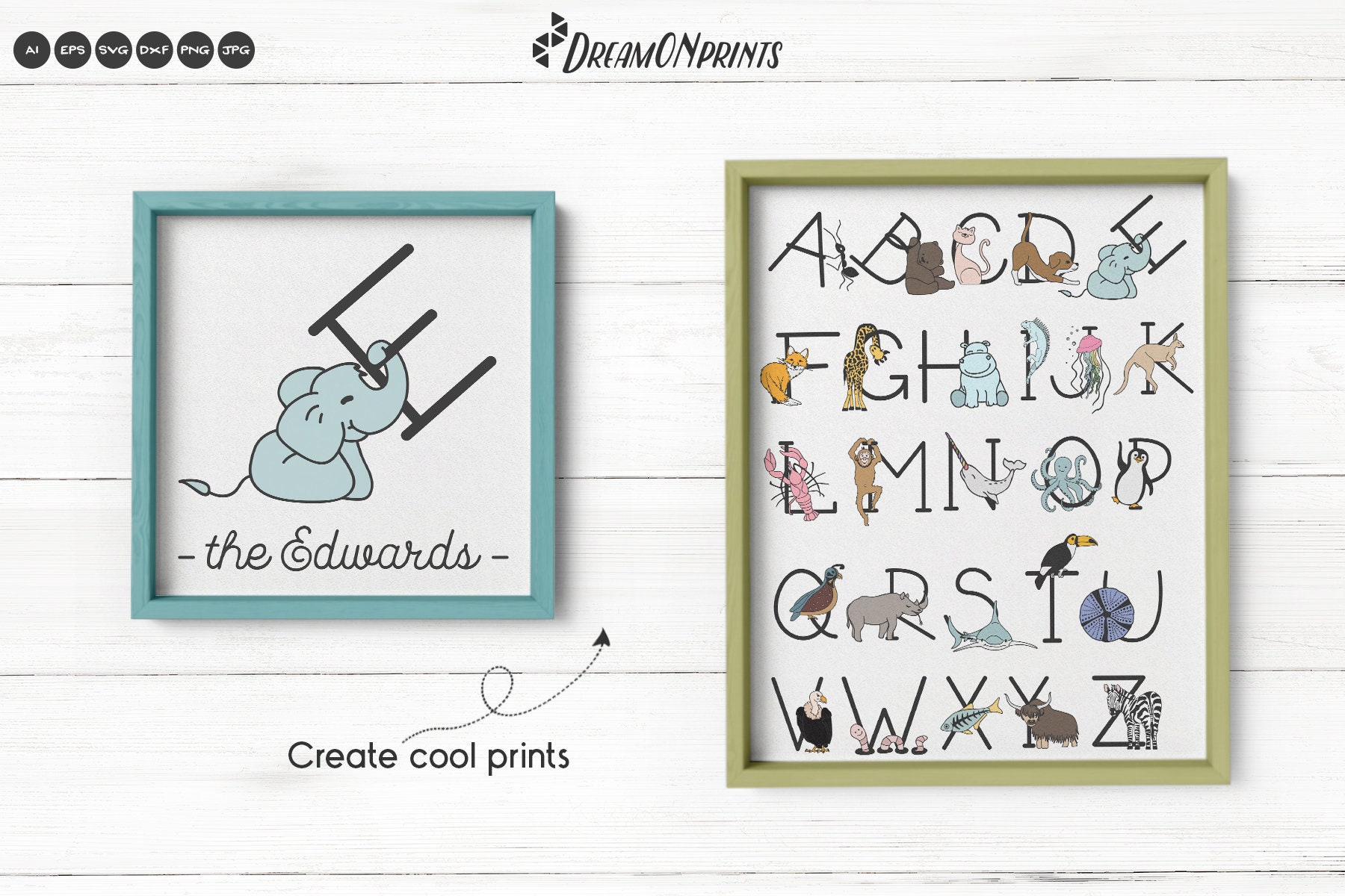Download Animals Alphabet SVG | A Fun Monogram Bundle