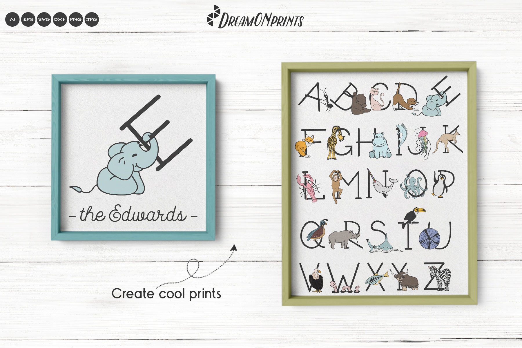 Download Animals Alphabet SVG | A Fun Monogram Bundle