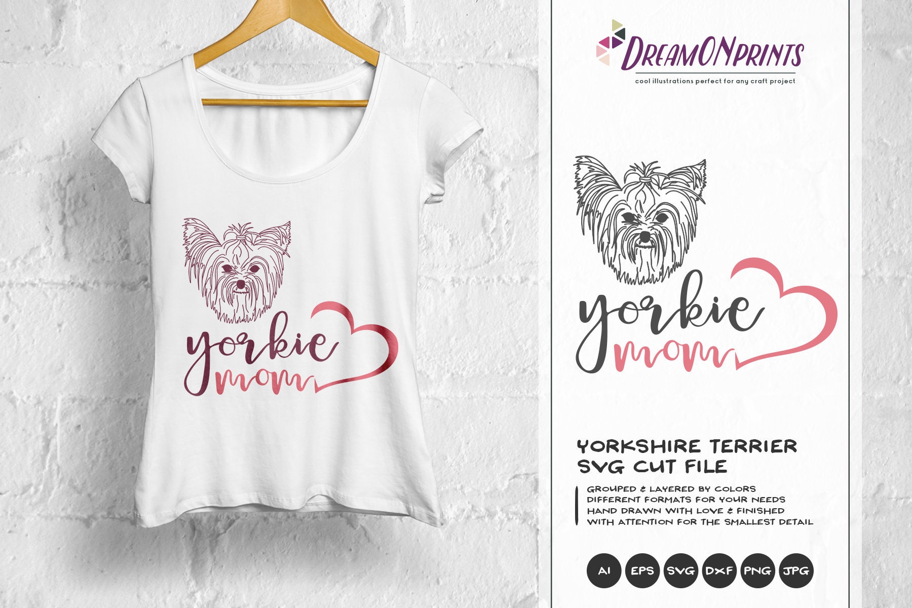 Download Yorkie Mom Svg Yorkshire Terrier Svg Pets Svg Cut File Animals Dogs Dxf File For Cricut Silhouette Cutting Machines Dop067