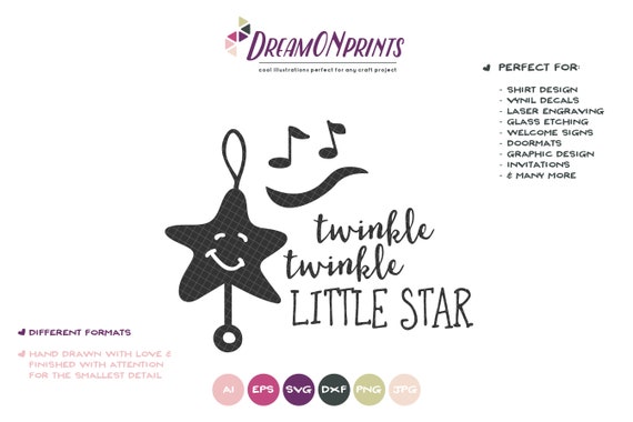 Download Clip Art Art Collectibles Cut File Nursery Decor Svg Lullaby Svg Baby Svg Dxf And Png Twinkle Twinkle Little Star Cut File In Svg Nursery Printable Nursery Svg