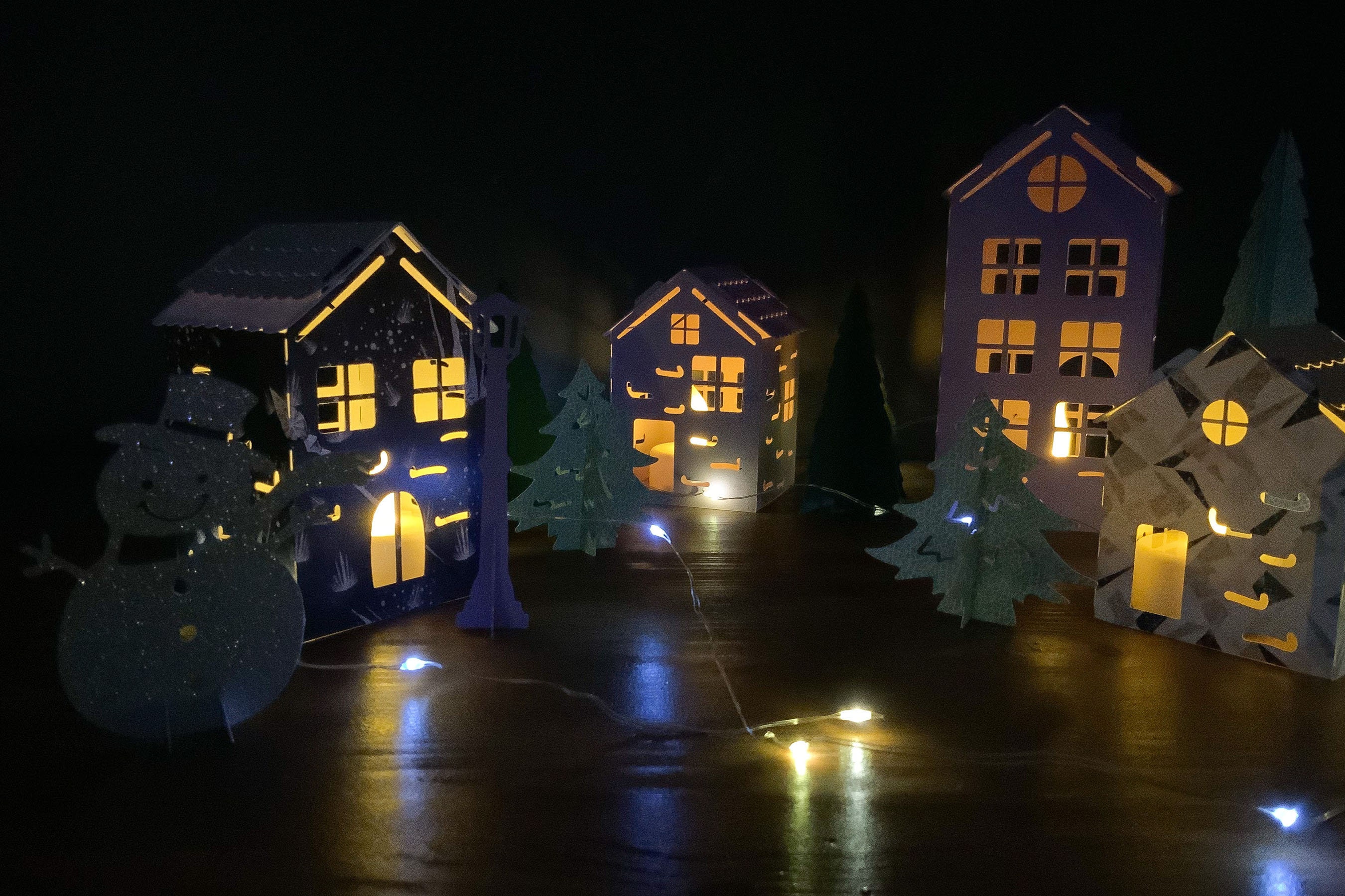 Download DIY Christmas Village SVG | Christmas SVG 3D Design