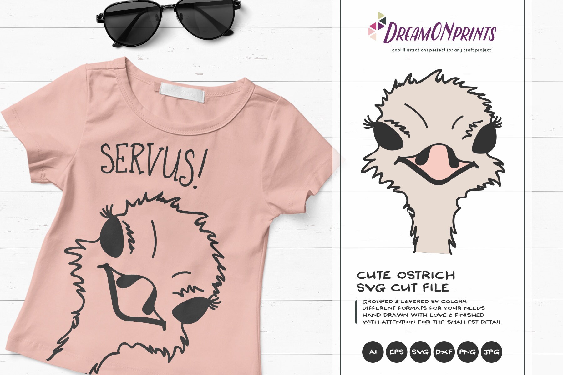 Ostrich Svg Cut Files Animals Wild Svg Birds Svg Cut File Nature Ostrich Svg Dxf Files For Cricut Silhouette Cutting Machines Dop175