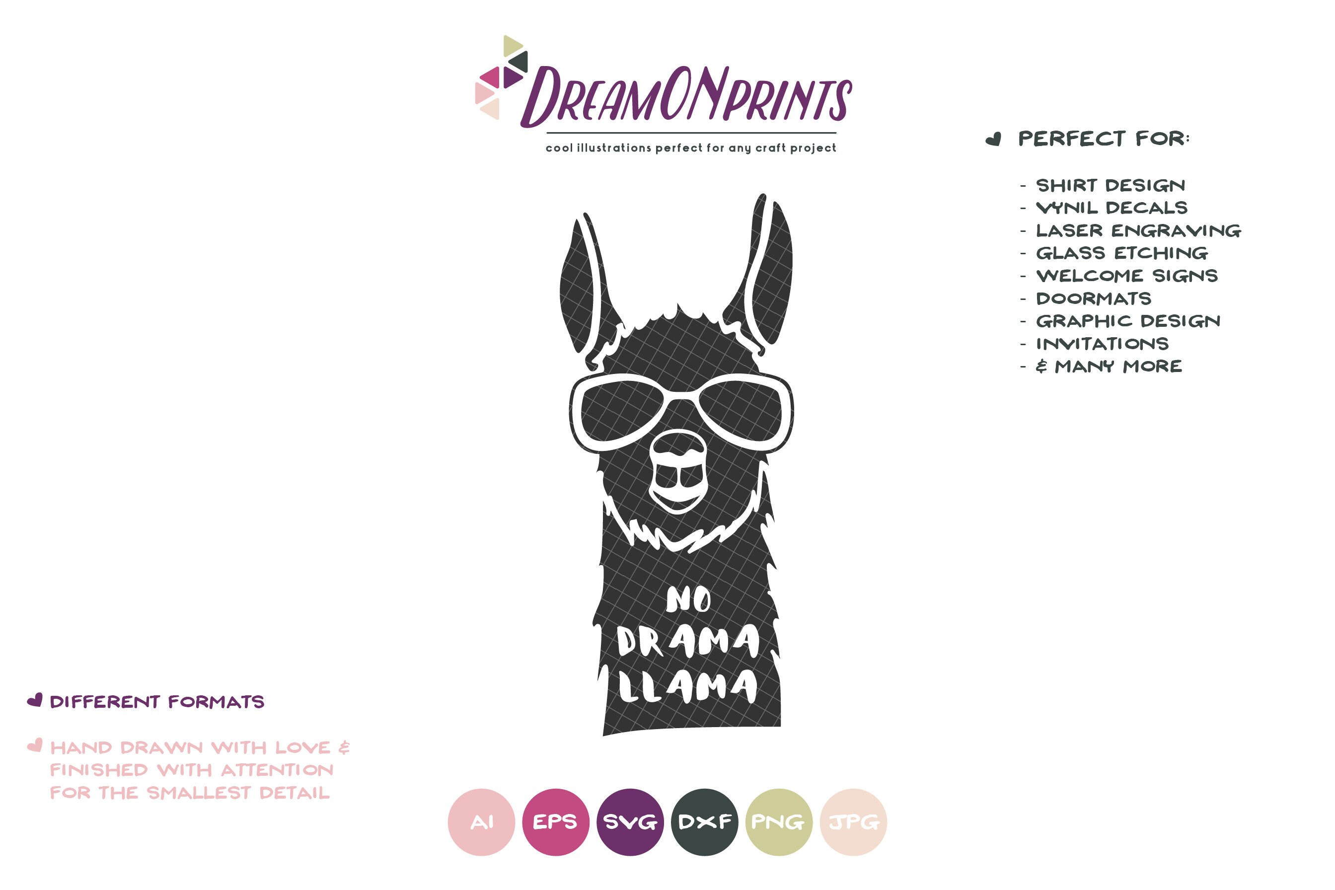 Download No Drama Llama SVG, Llama Cut File Svg Drama Llama Svg ...