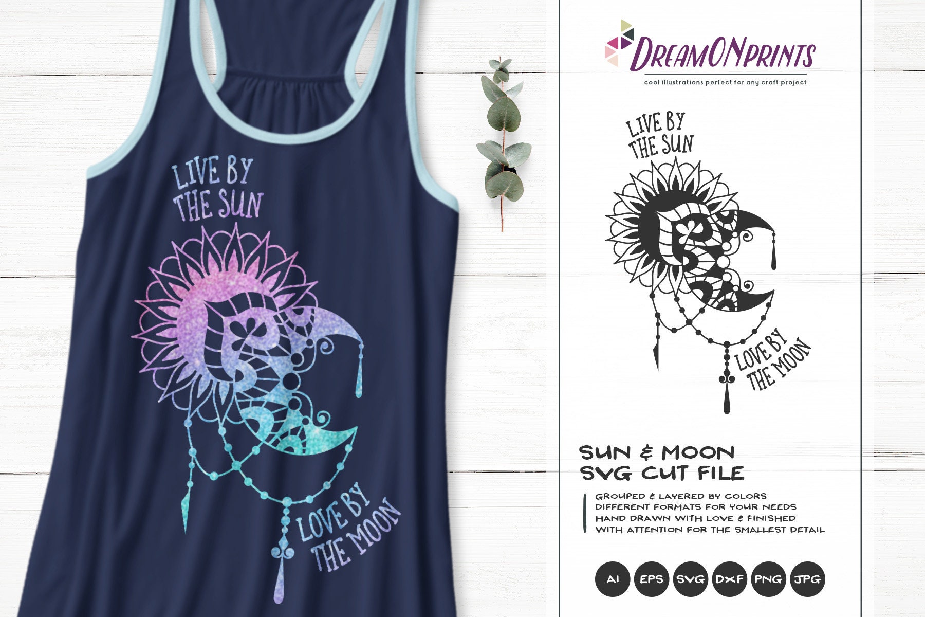 Download Mandala Zentangle SVG | Sun and Moon | Astrology SVG ...