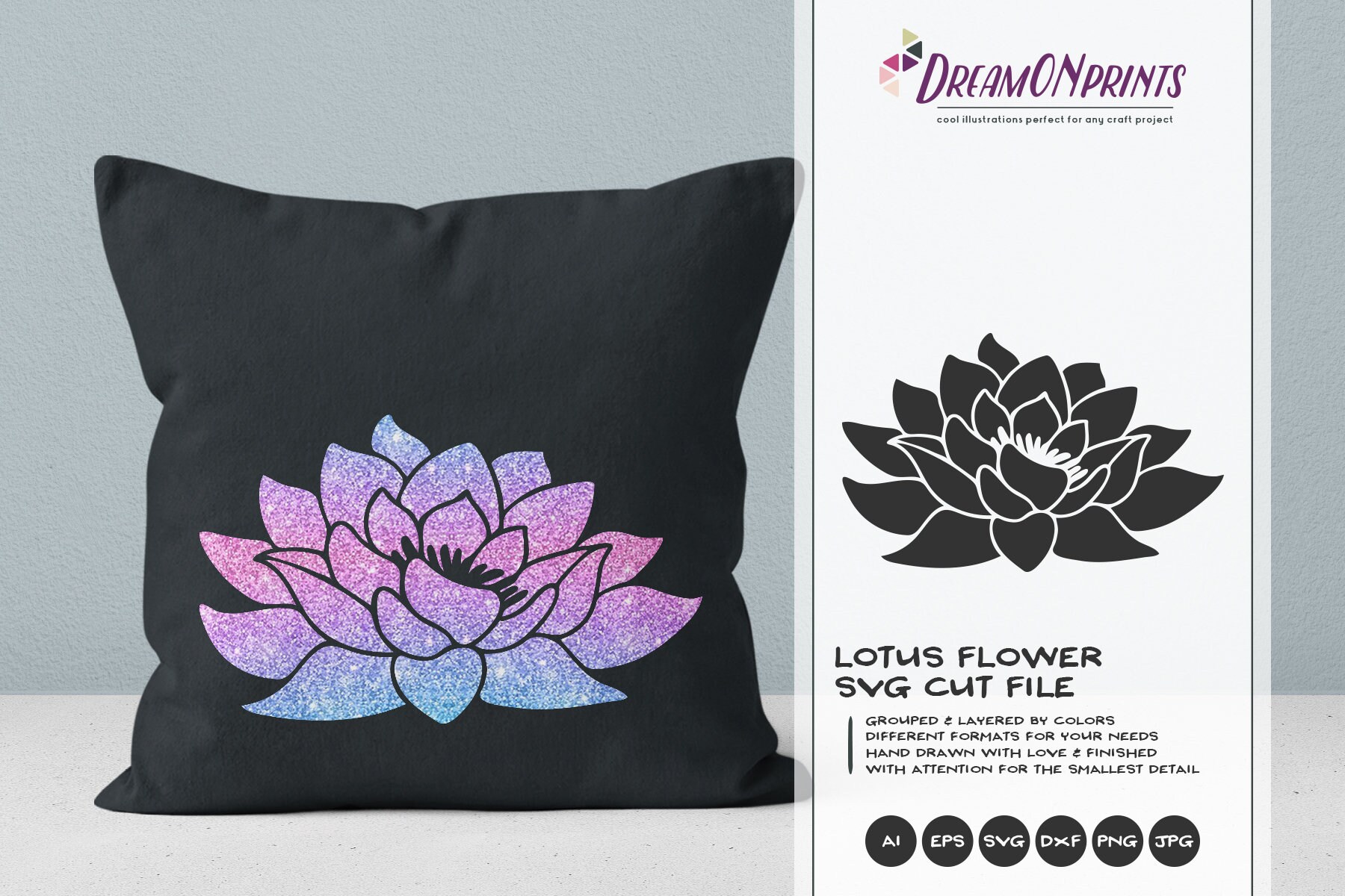 Download Lotus Flower Svg Cut File Lotus Svg Vector