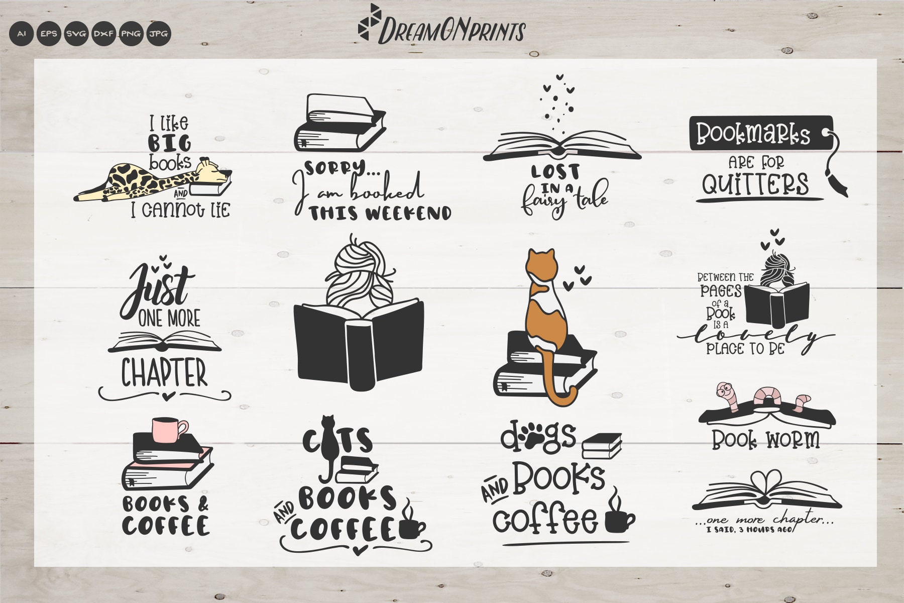 Download The Book Lover | Funny SVG Bundle