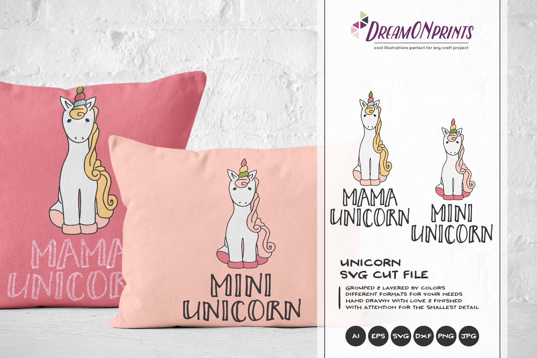 Free Free 309 Unicorn Family Svg SVG PNG EPS DXF File