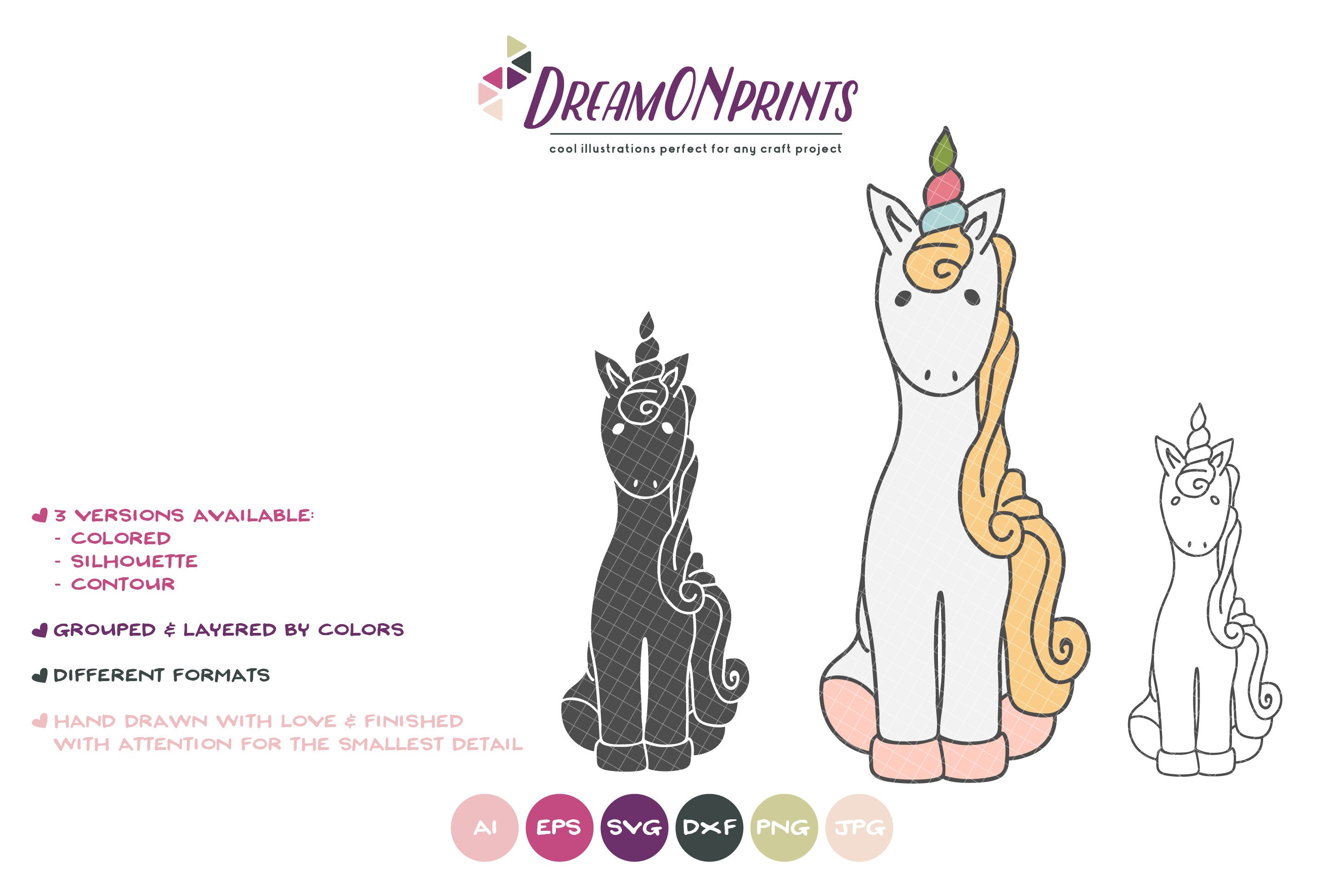 Download Unicorn SVG, Unicorn Cut File Svg, Vector Unicorn SVG, DXF ...