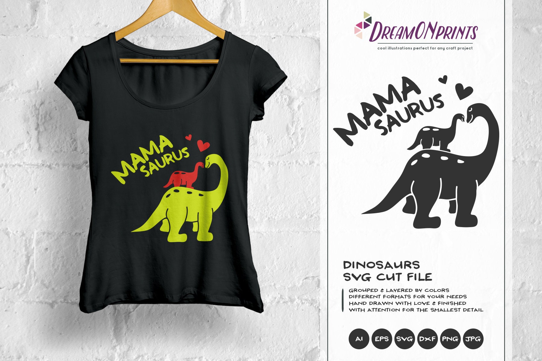 Download Mamasaurus SVG Dinosaur Svg, T Rex Svg, Mama Svg, family ...
