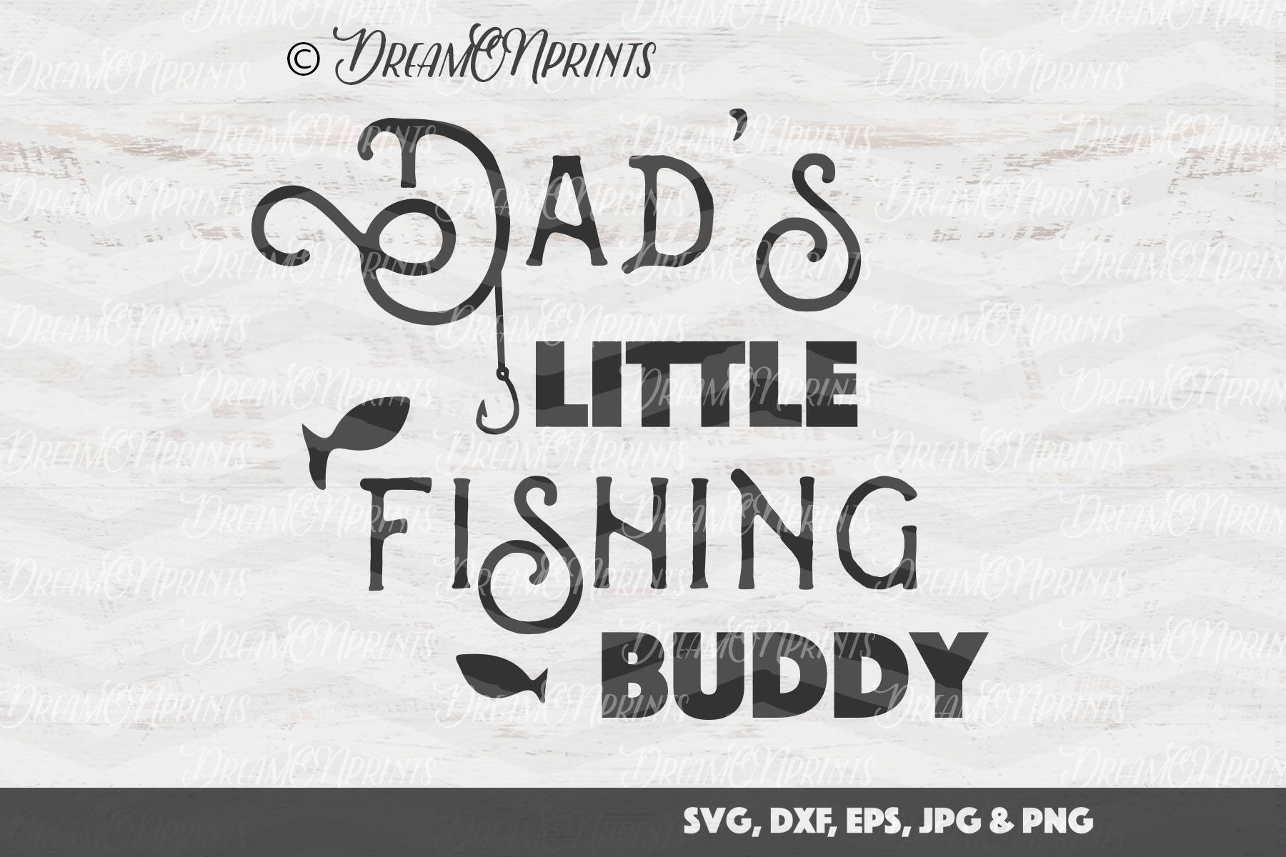 Download Dad's Little Fishing Buddy SVG Fish SVG Fishing Svg | Etsy