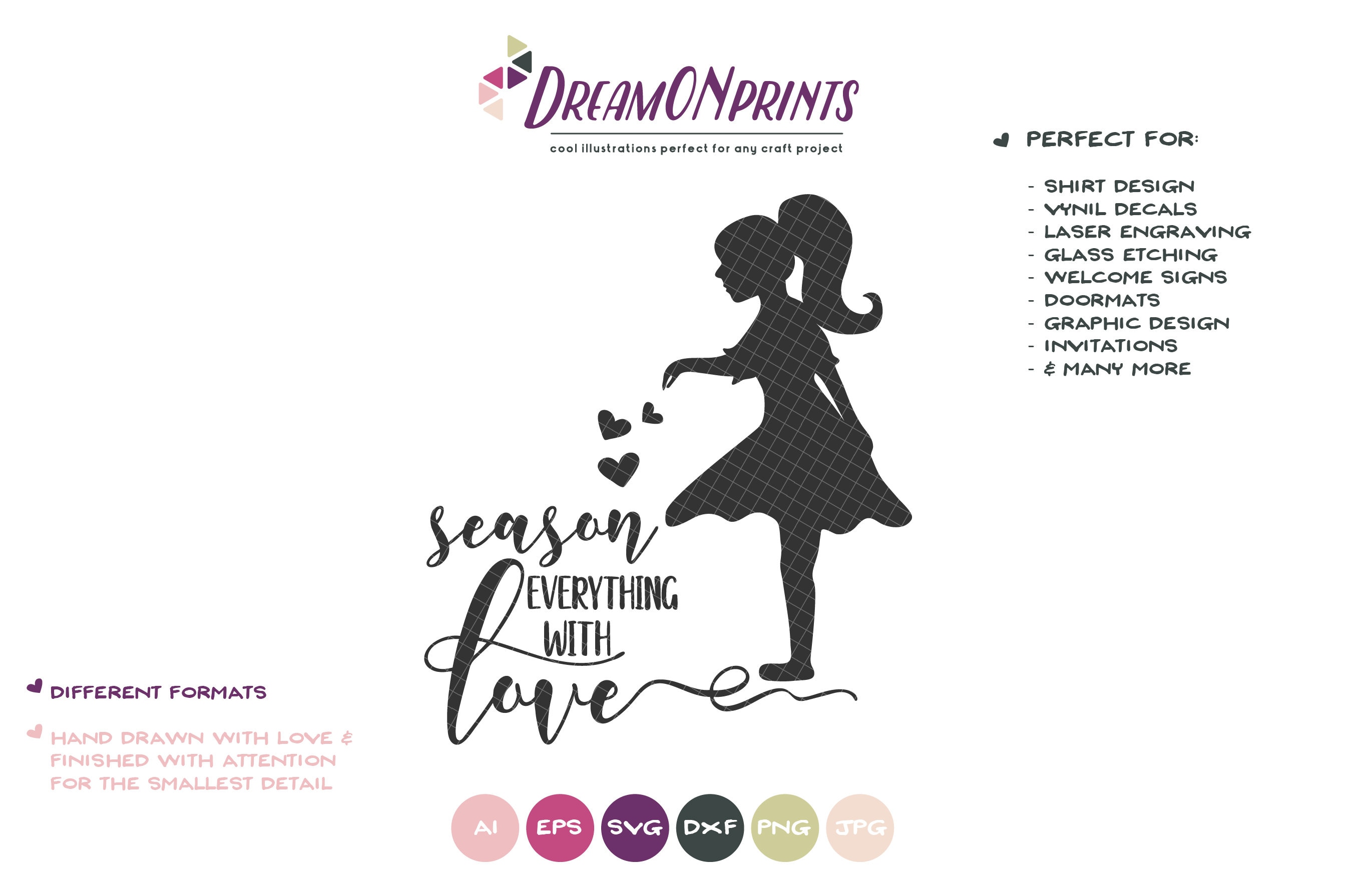 Season Everything with Love SVG Cut File, Kitchen SVG ...