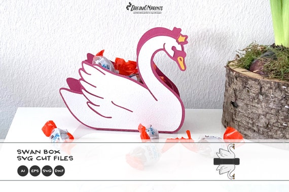 Swan Box SVG | DIY Valentine's Day Candy Box