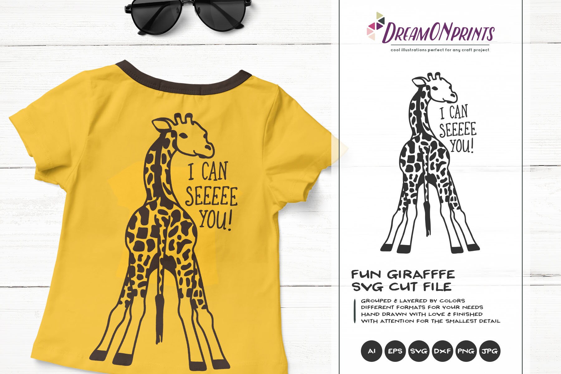 Download Giraffe Svg Funny Giraffes Kids Svg Cute Wild Svg Cut File Nature Animals Svg Dxf Files For Cricut Silhouette Cutting Machines Dop312